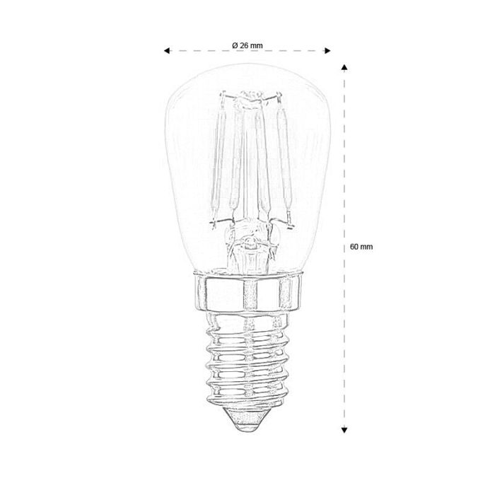 Lampada da quadro E14 LED George, 2,8 Watt, 2700K (Bianco caldo extra)
