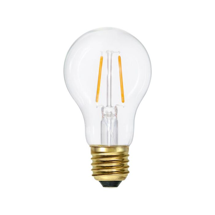 Lampadina LED E27 Sebas, IP44 (resistente all'acqua), 1,6 Watt, 2100K (Bianco extra atmosferico)