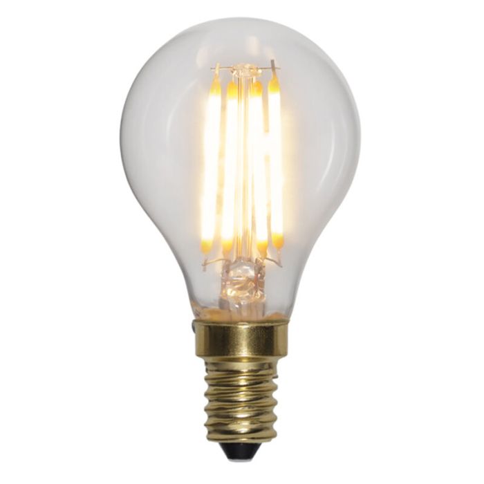 Lampada a sfera E14 dimmerabile a 3 gradini, 4w bianco extra atmosferico