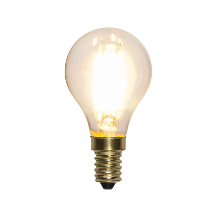 Lampada a sfera E14 dimmerabile a 3 gradini, 4w bianco extra atmosferico