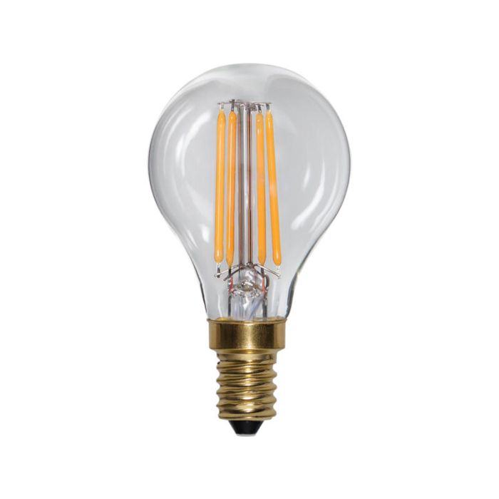 Lampada a sfera E14 dimmerabile a 3 gradini, 4w bianco extra atmosferico