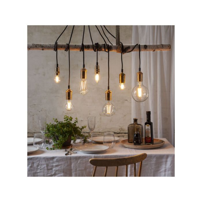 Lampada a sfera E14 dimmerabile a 3 gradini, 4w bianco extra atmosferico