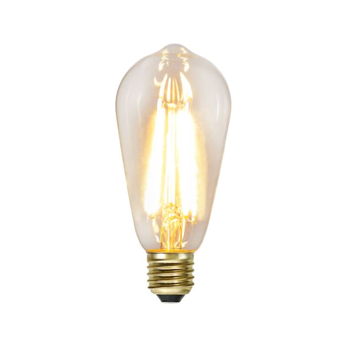 Filamento dimmerabile 3 step E27 ST64 Edison, 6,5w bianco extra atmosferico (2100k)