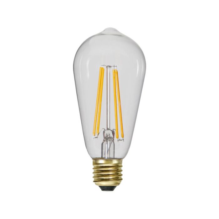 Filamento dimmerabile 3 step E27 ST64 Edison, 6,5w bianco extra atmosferico (2100k)