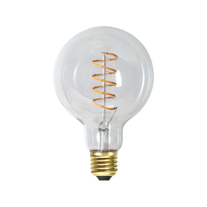 Filamento E27 dimmerabile in 3 fasi sfera grande G95, 4w bianco extra atmosferico