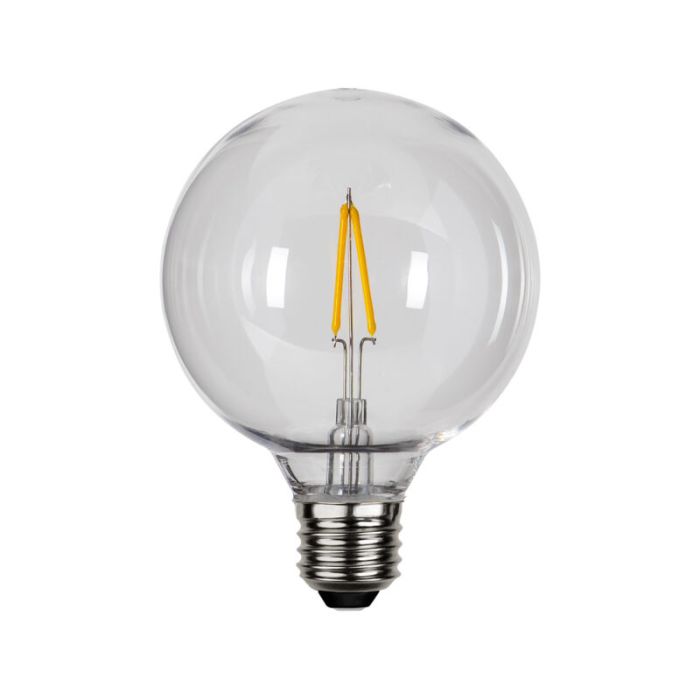 Lampada in plastica G95 E27 per esterno, 2200K, trasparente