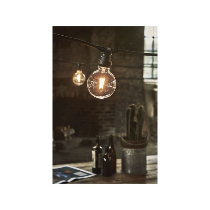 Lampada in plastica G95 E27 per esterno, 2200K, trasparente