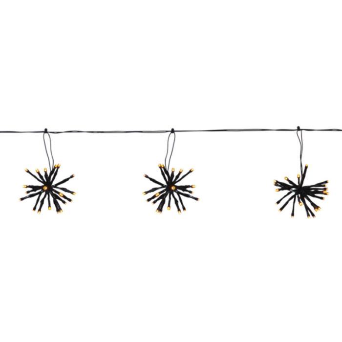 Luminosa natalizia nera in plastica, 3,1W, 2200K LED, IP44