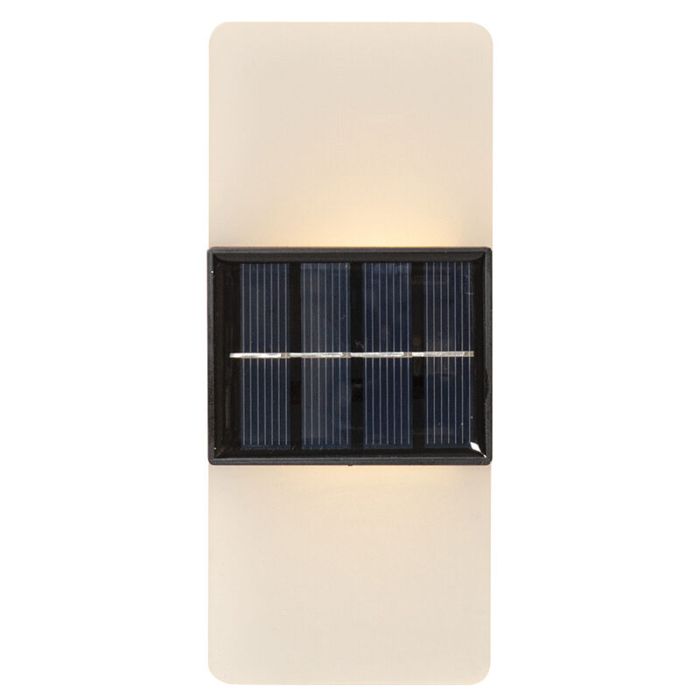 Applique da esterno solare bianca in plastica, Amier, 0,3W, 3000K LED, IP44
