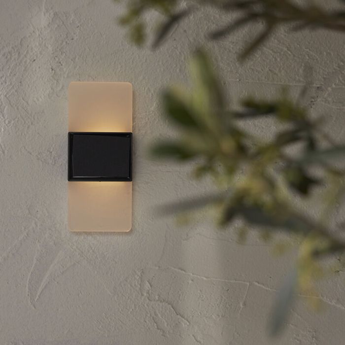 Applique da esterno solare bianca in plastica, Amier, 0,3W, 3000K LED, IP44