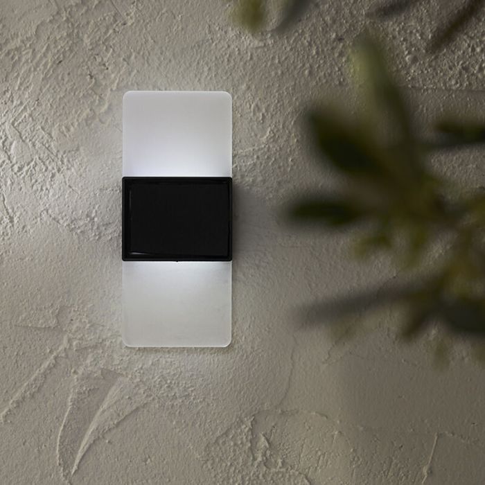 Applique da esterno solare bianca in plastica, Amier, 0,3W, 3000K LED, IP44