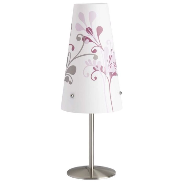 Lampada da tavolo cromata in plastica, Nayra