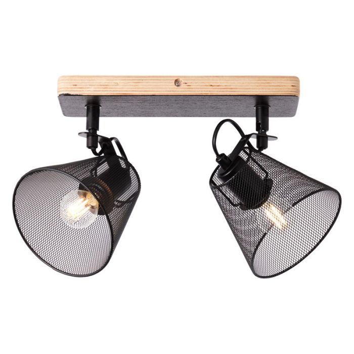 Faretto da soffitto in legno nero, Havin