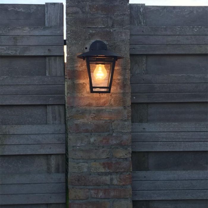 Lampada da esterno nera moderna, Jedidjah, IP44