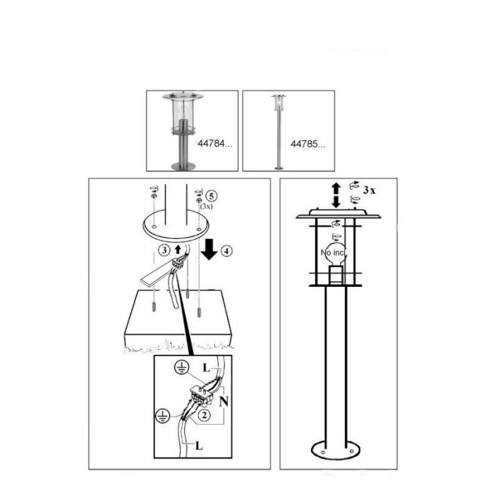 Lampada da esterno cromata metallo, Shamayra, IP44