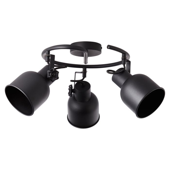 Faretto da soffitto nero industriale, Shiva