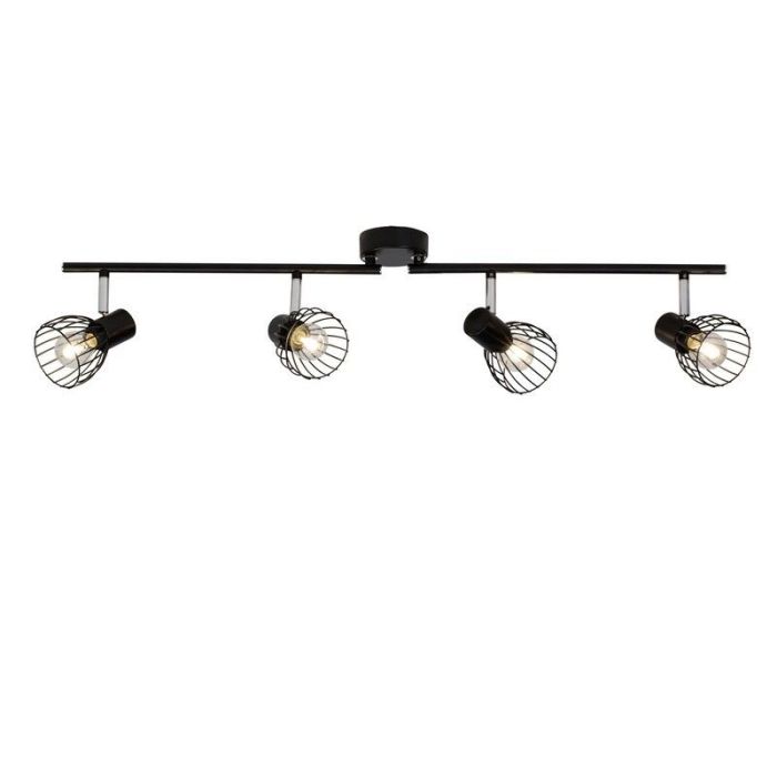Faretto da soffitto nero industriale, Adama