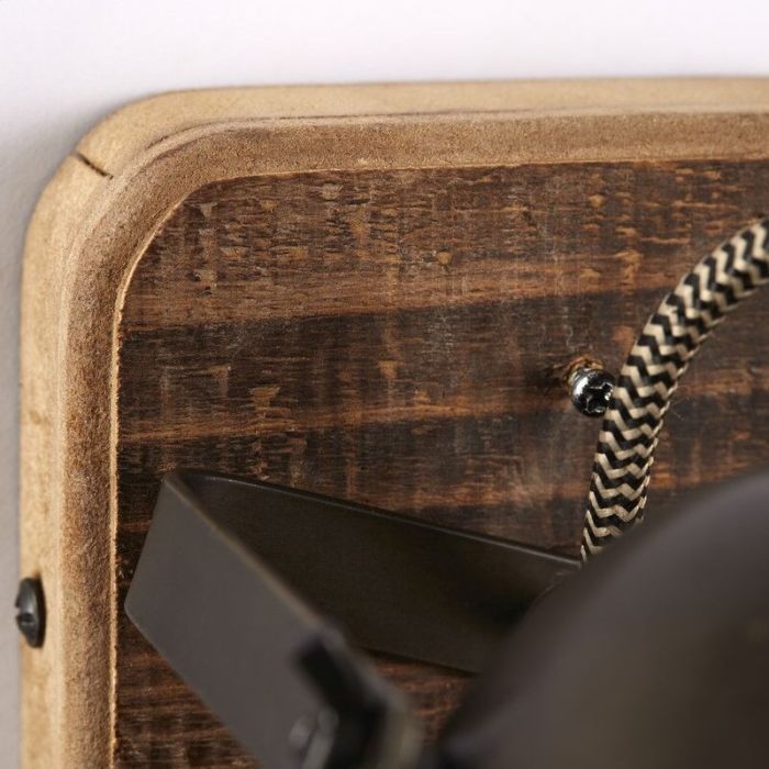 Applique da parete in legno marrone, Elena