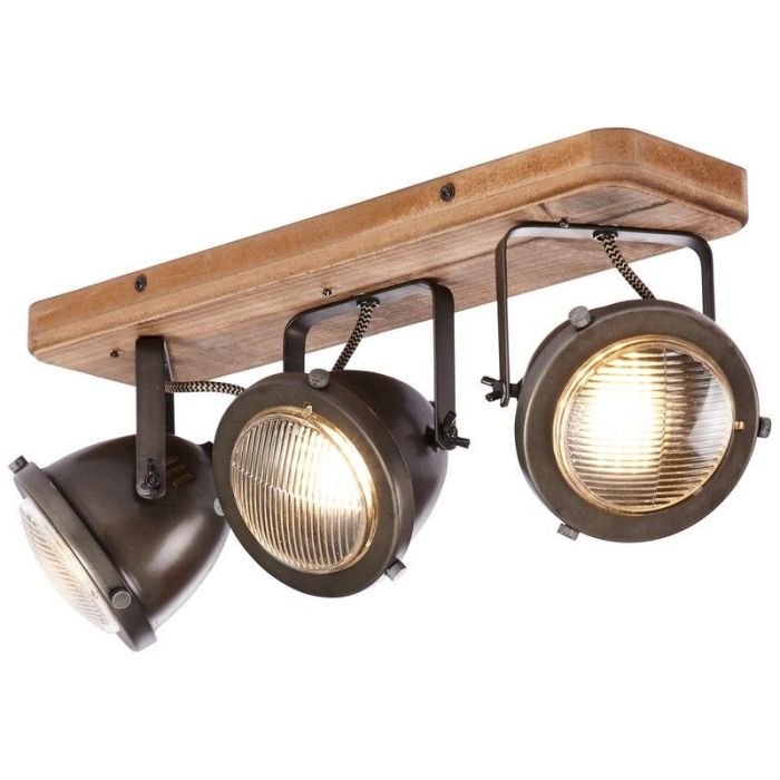 Lampada da soffitto in legno marrone, Elena