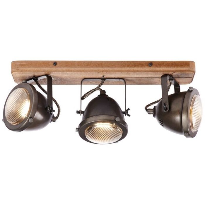 Lampada da soffitto in legno marrone, Elena