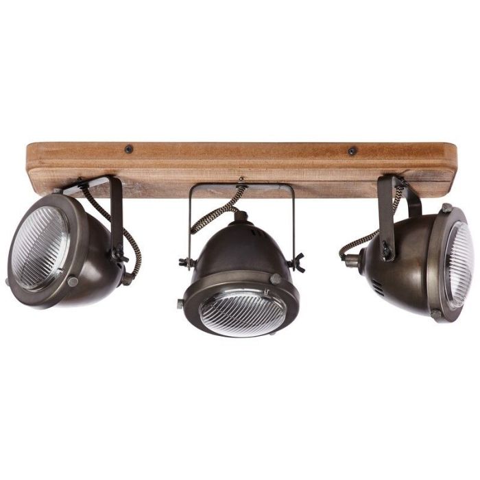 Lampada da soffitto in legno marrone, Elena
