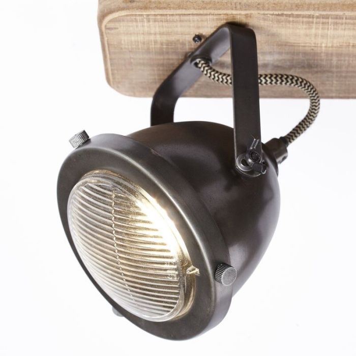 Lampada da soffitto in legno marrone, Elena