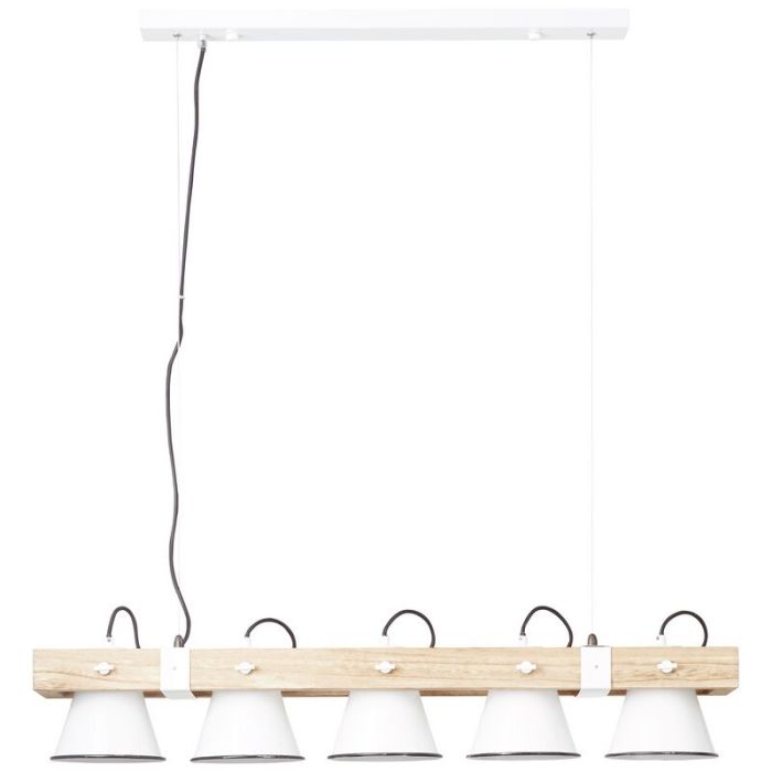 Lampada a sospensione in legno marrone, Audrey