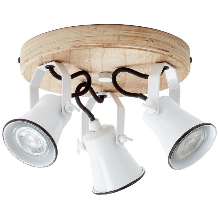 Faretto da soffitto in legno marrone, Carolyn