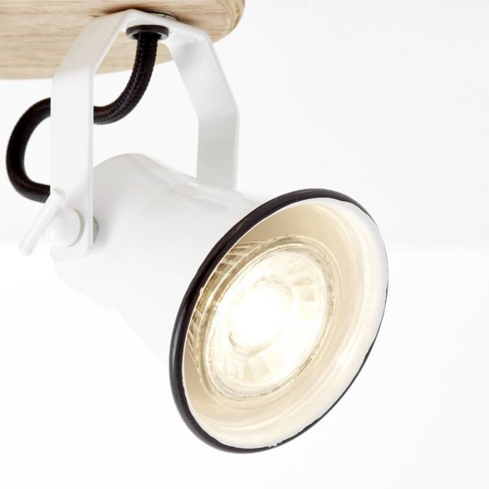 Faretto da soffitto in legno marrone, Carolyn