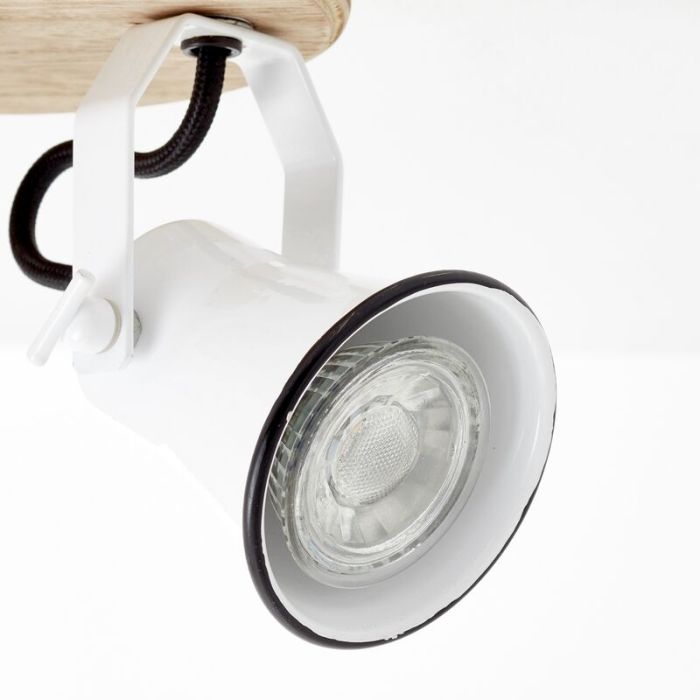 Faretto da soffitto in legno marrone, Carolyn
