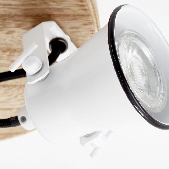 Faretto da soffitto in legno marrone, Carolyn