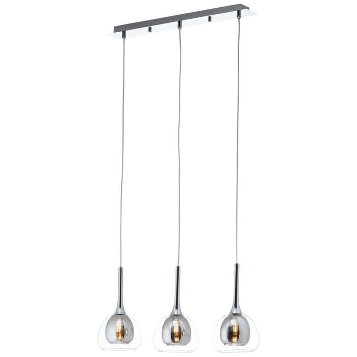 Lampada a sospensione cromata moderna, Emmelien
