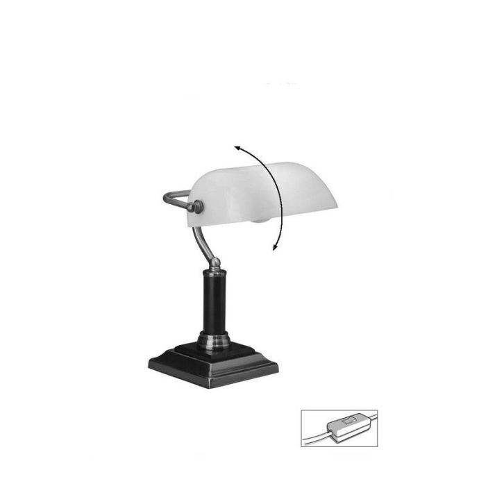 Lampada da scrivania in legno marrone, Koosje, con interruttore