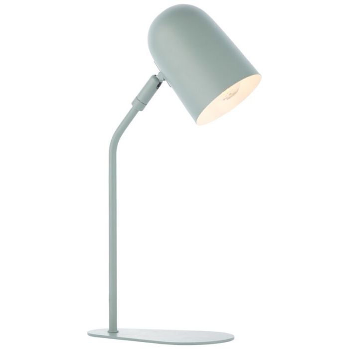 Lampada da tavolo verde moderna, Lukas, con interruttore