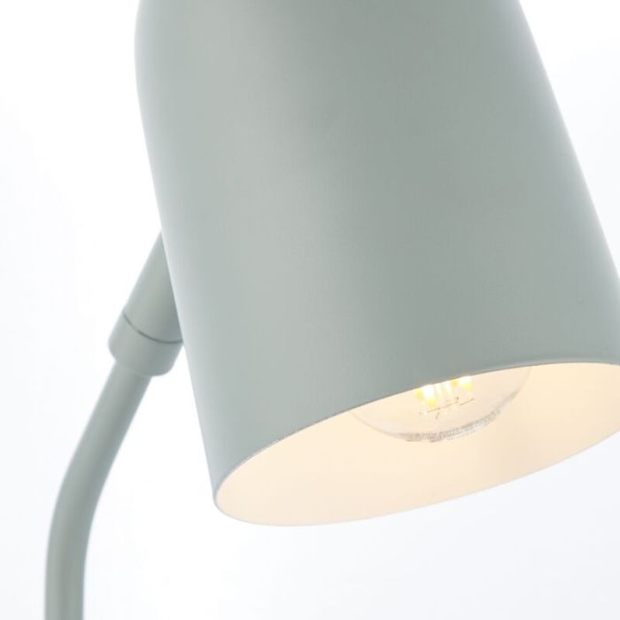 Lampada da tavolo verde moderna, Lukas, con interruttore