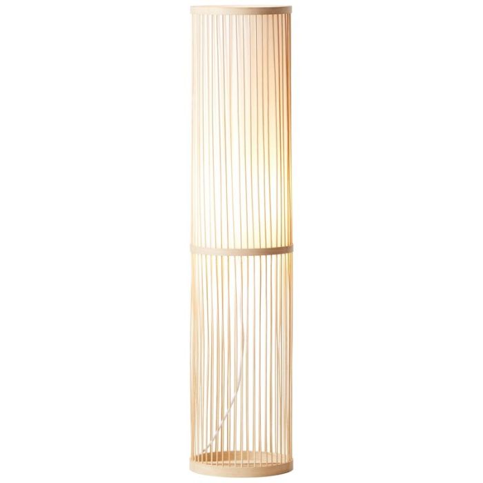 Lampada da terra legno, Kayra, con interruttore