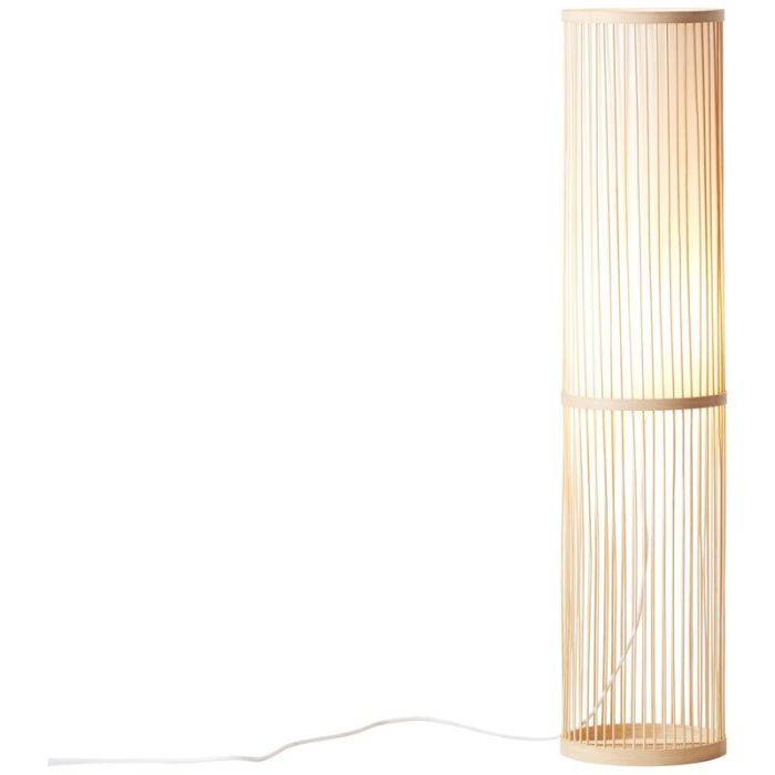 Lampada da terra legno, Kayra, con interruttore