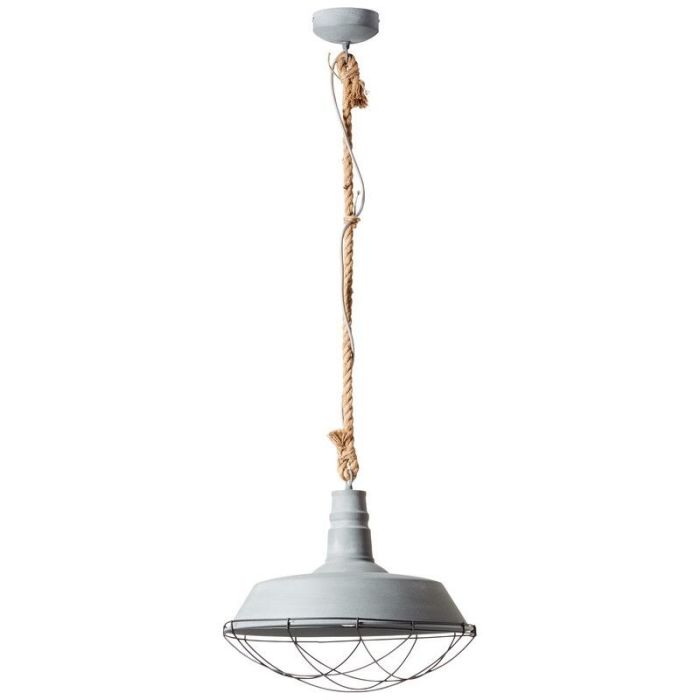 Lampada a sospensione grigia industriale, Jeysmell