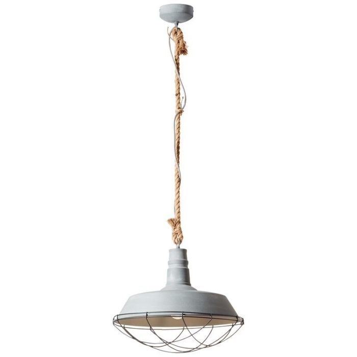 Lampada a sospensione grigia industriale, Jeysmell