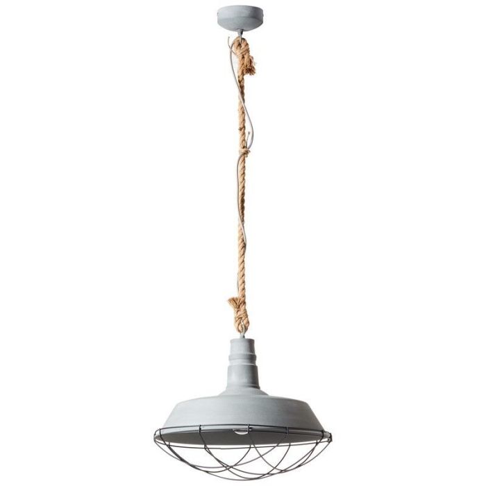 Lampada a sospensione grigia industriale, Jeysmell