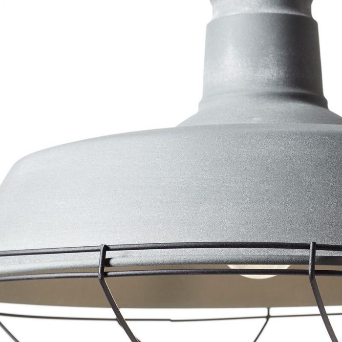 Lampada a sospensione grigia industriale, Jeysmell