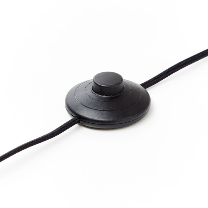 Lampada da terra rosa rustica, Thalina, con interruttore