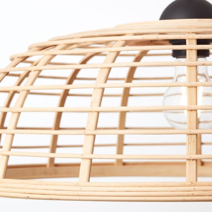 Lampada a sospensione in legno nera, Deacon
