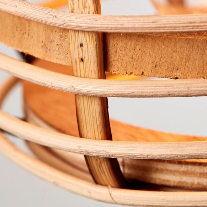 Lampada a sospensione in legno nera, Deacon