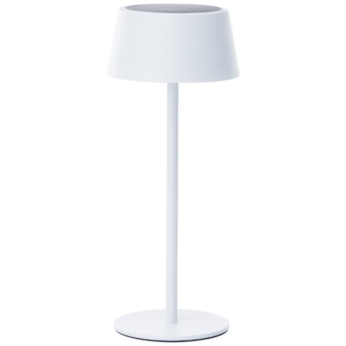 Applique da esterno solare bianca moderna, Soumaya, 4W, 3000K LED, IP44, dimmer in 3 fasi