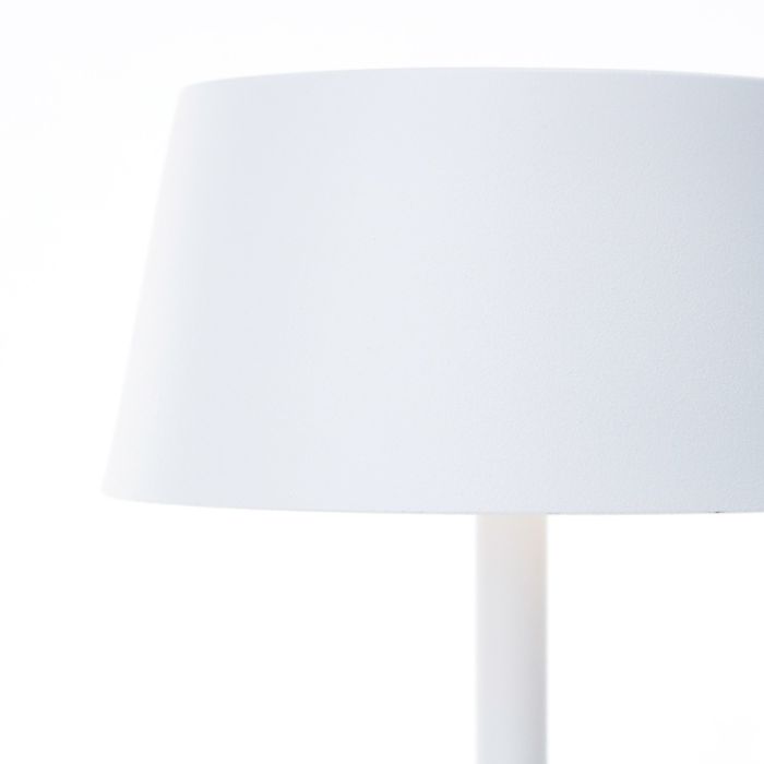 Applique da esterno solare bianca moderna, Soumaya, 4W, 3000K LED, IP44, dimmer in 3 fasi