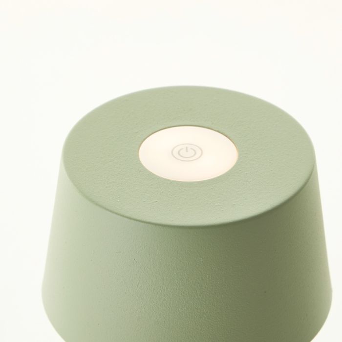 Lampada da tavolo da esterno verde moderna, Petter, 2W, 3000K LED, IP44, dimmer in 3 fasi
