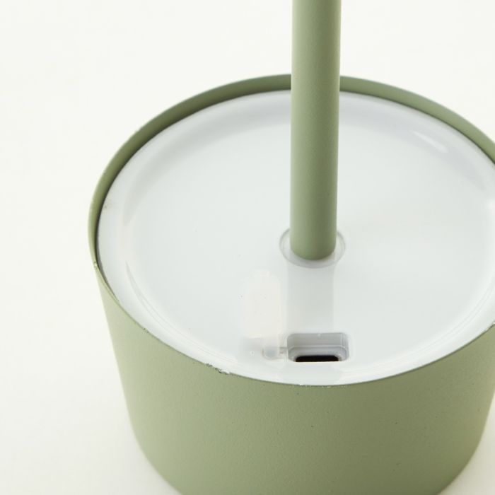 Lampada da tavolo da esterno verde moderna, Petter, 2W, 3000K LED, IP44, dimmer in 3 fasi
