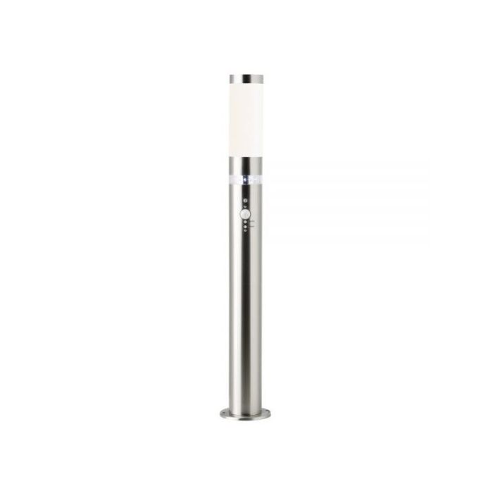 Lampione da giardino con sensore di movimento cromato in plastica, Sage, 5W, 3000K LED, IP44