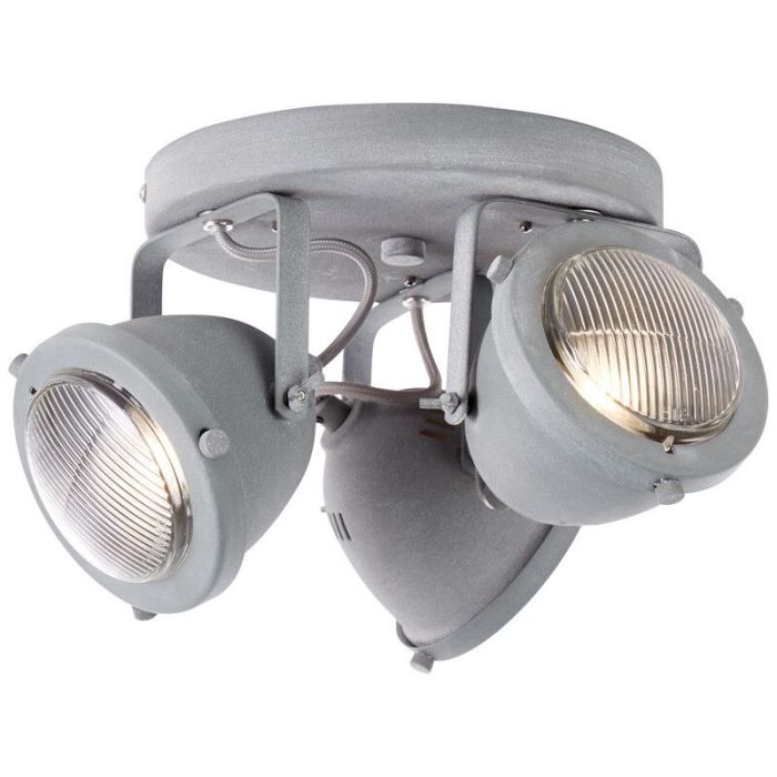 Faretto da soffitto grigio industriale, Liza